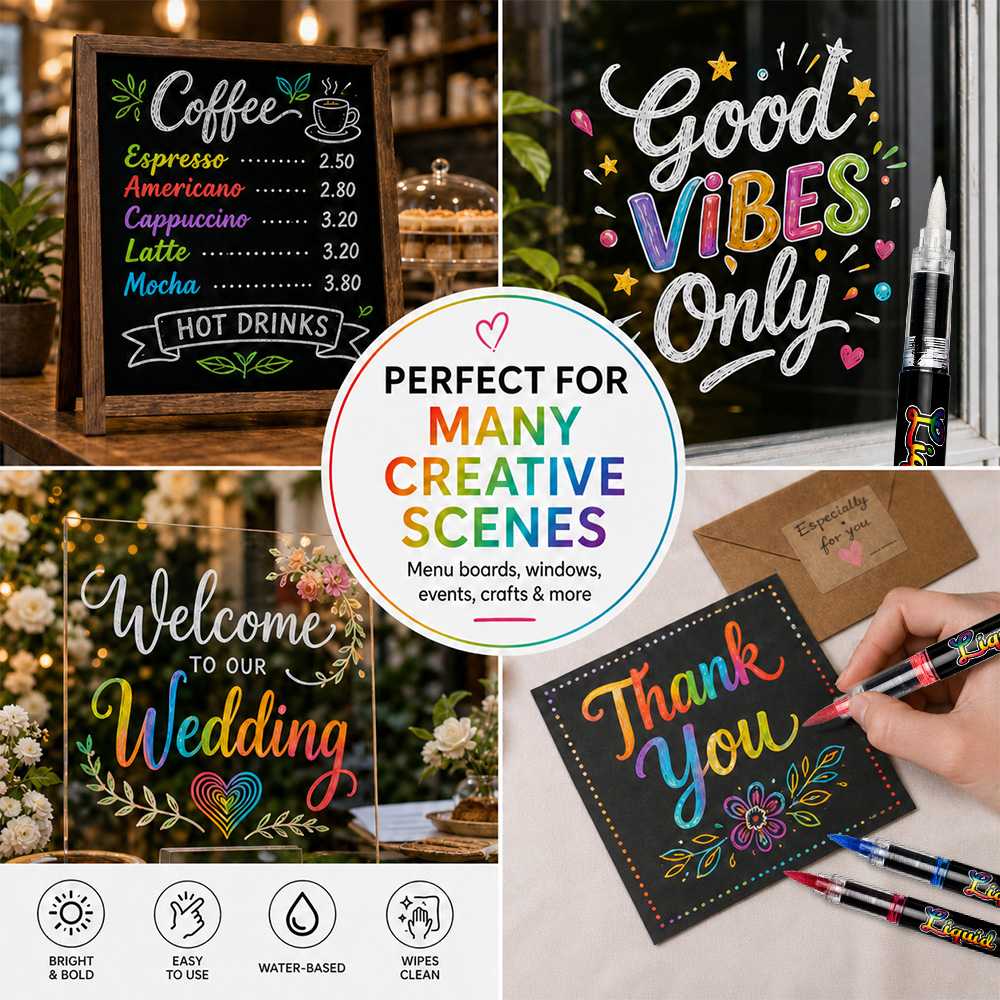 8/12/24 Liquid Chalk Markers S - đánh giá và giá Whiteboard Marker Set