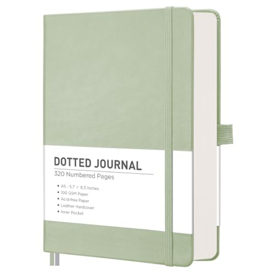 Dotted Journal Notebook, 320 N - đánh giá và giá Notebook Dotted A5