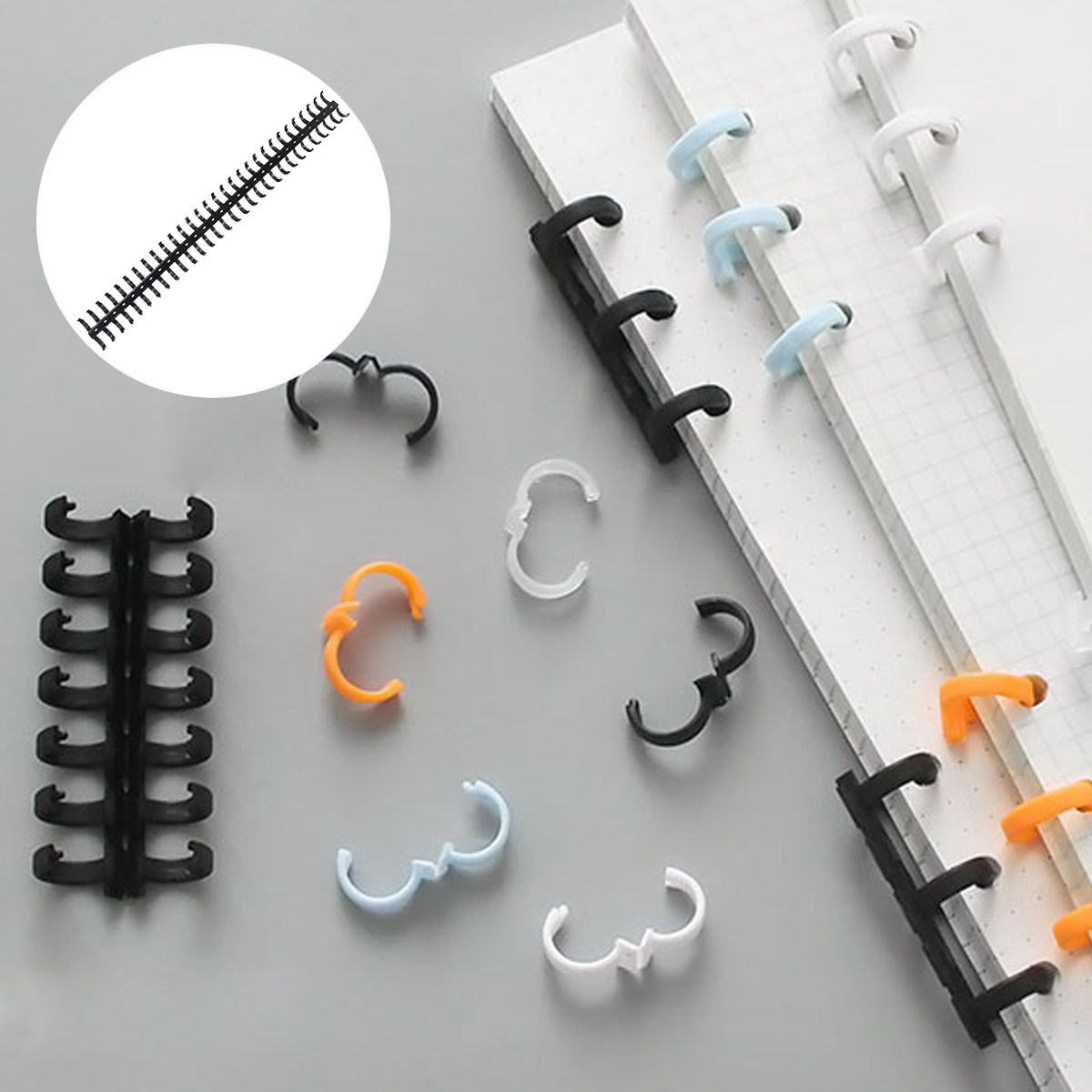 10Pcs Black Plastic Comb Bindi - đánh giá và giá Binding Comb Plastic