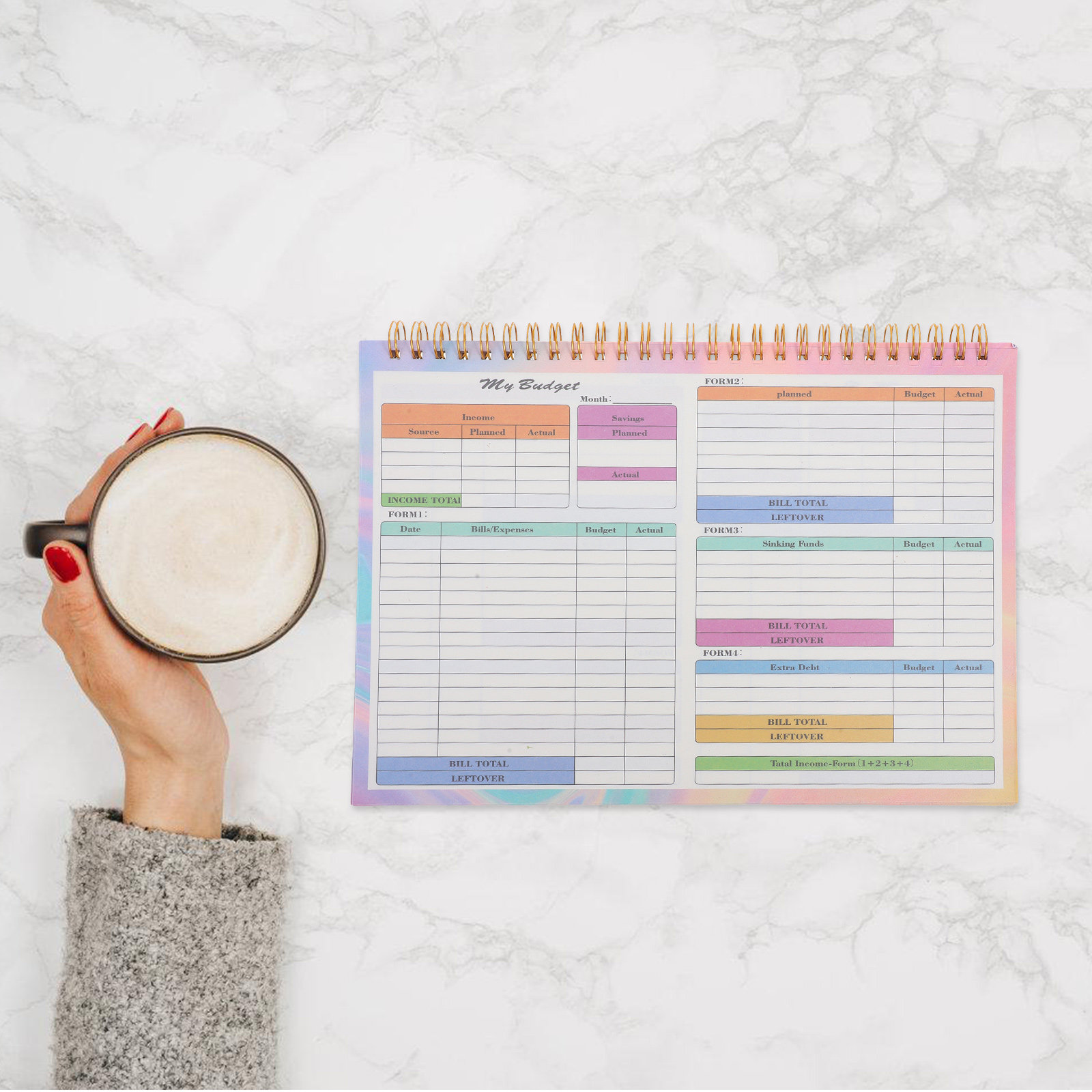B5 Accounting Ledger Book Dail - đánh giá và giá Planner Weekly Budget