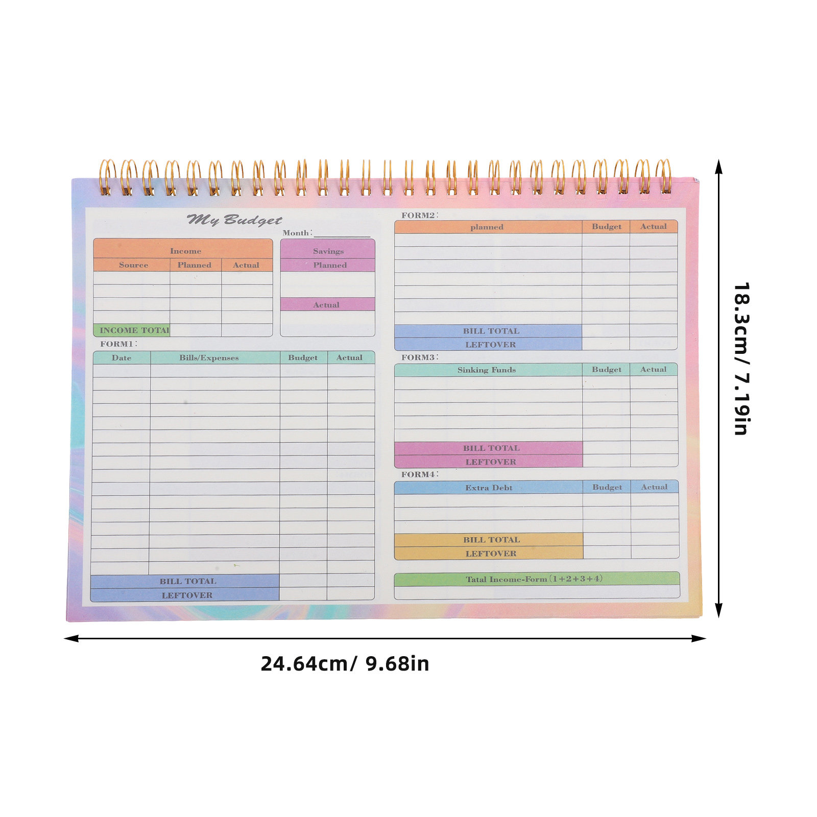 B5 Accounting Ledger Book Dail - đánh giá và giá Planner Weekly Budget