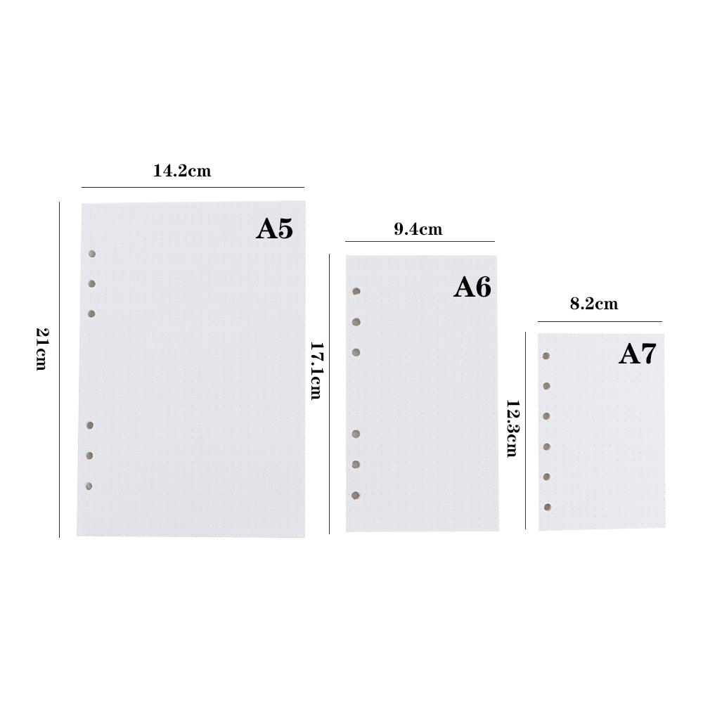 45 Sheets A5 A6 A7 Refill Spir - đánh giá và giá Notebook Dotted A5