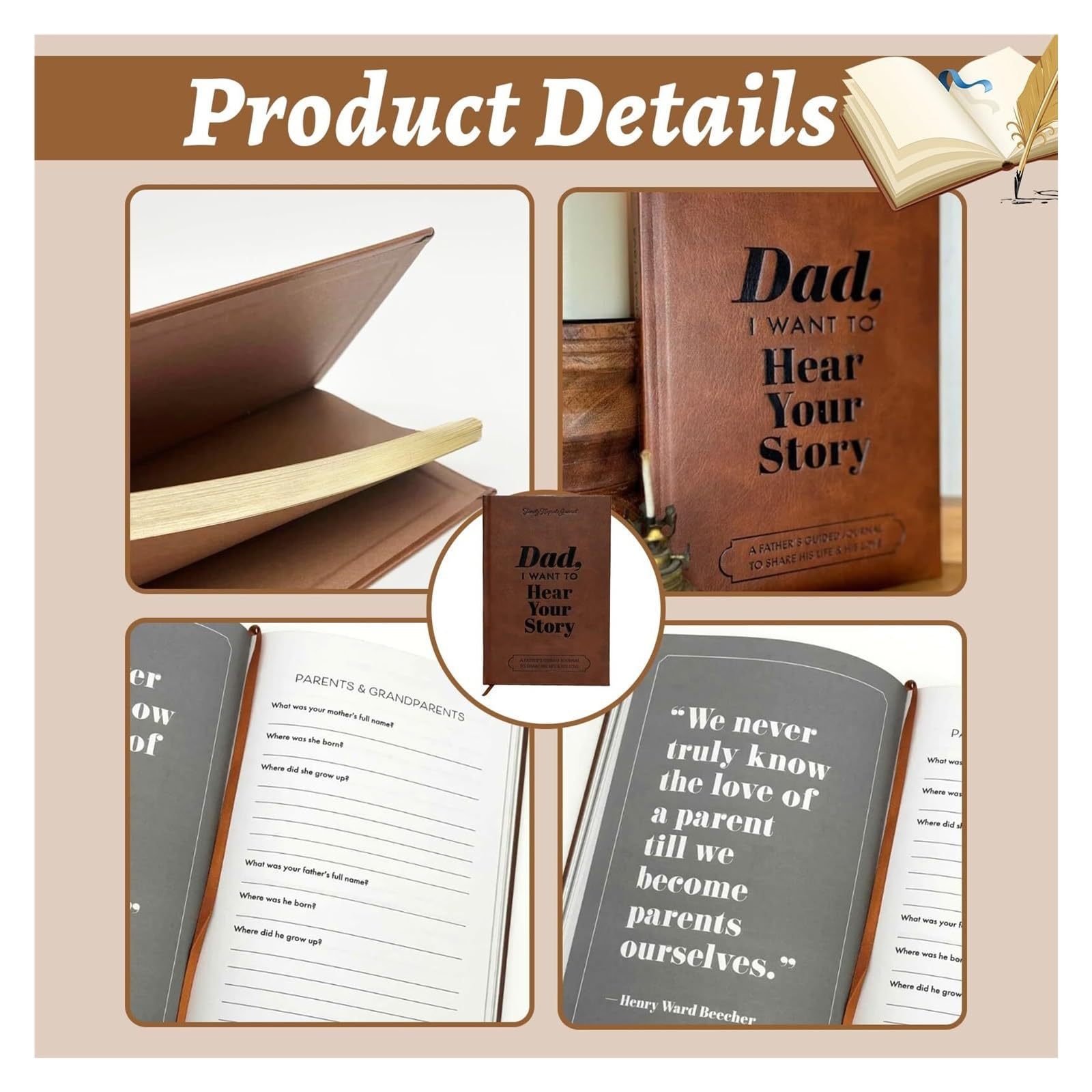 Dad I Want to Hear Your Story  - đánh giá và giá Journal Leather Hardcover
