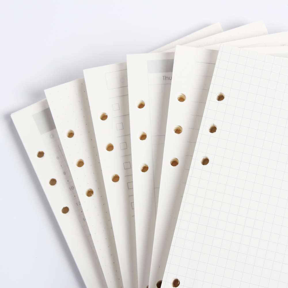 Classic 6 holes binder noteboo - đánh giá và giá Notebook Dotted A5