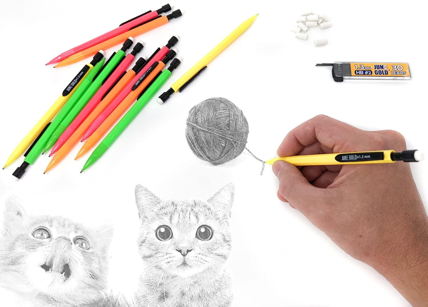 12 Mechanical Pencils 1.3mm HB - đánh giá và giá Mechanical Pencil Lead