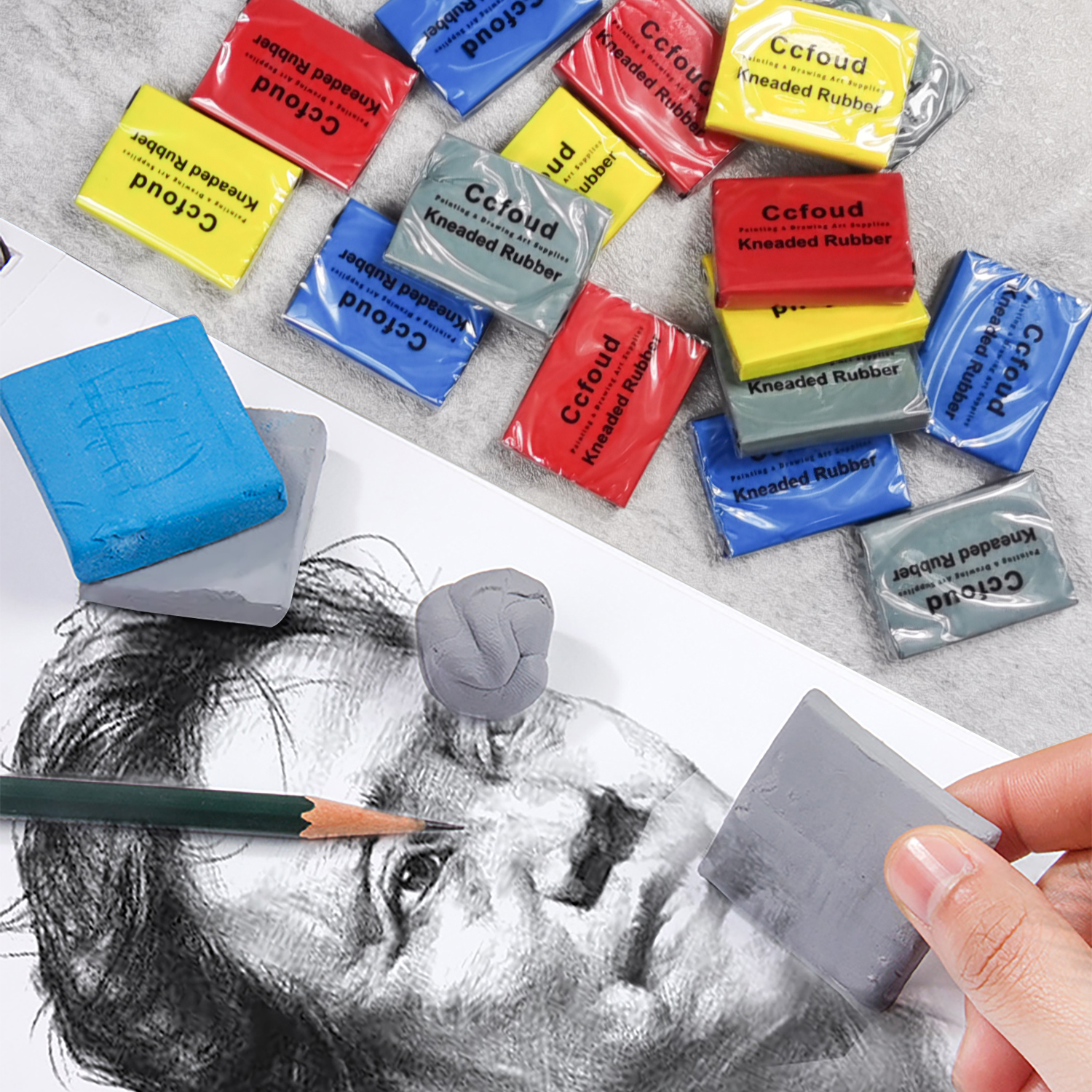 Kneaded Rubber Erasers, Colore - đánh giá và giá Rubber Eraser Kneaded