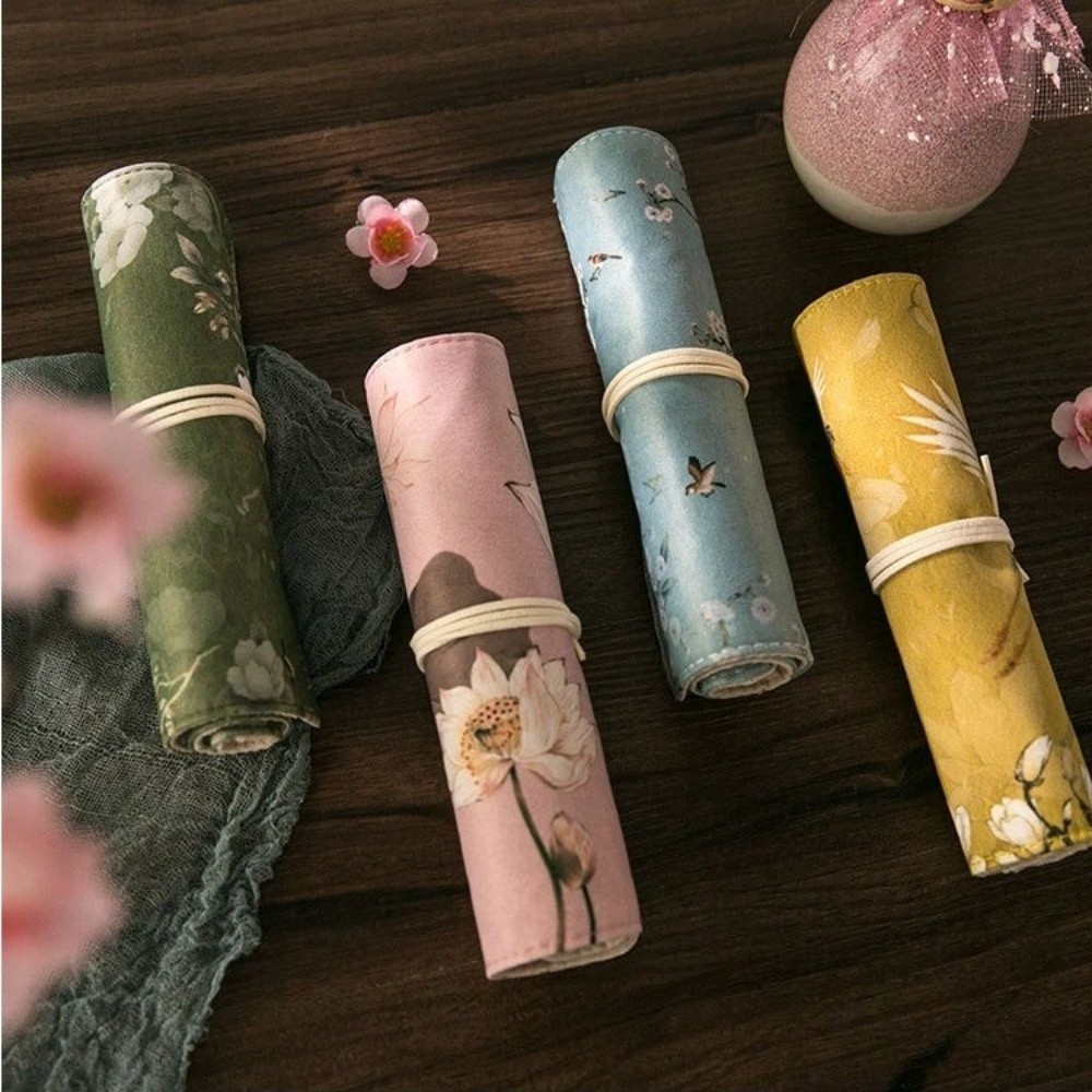 Vintage Roll Up Pencil Case Tr - đánh giá và giá Pen Pouch Roll