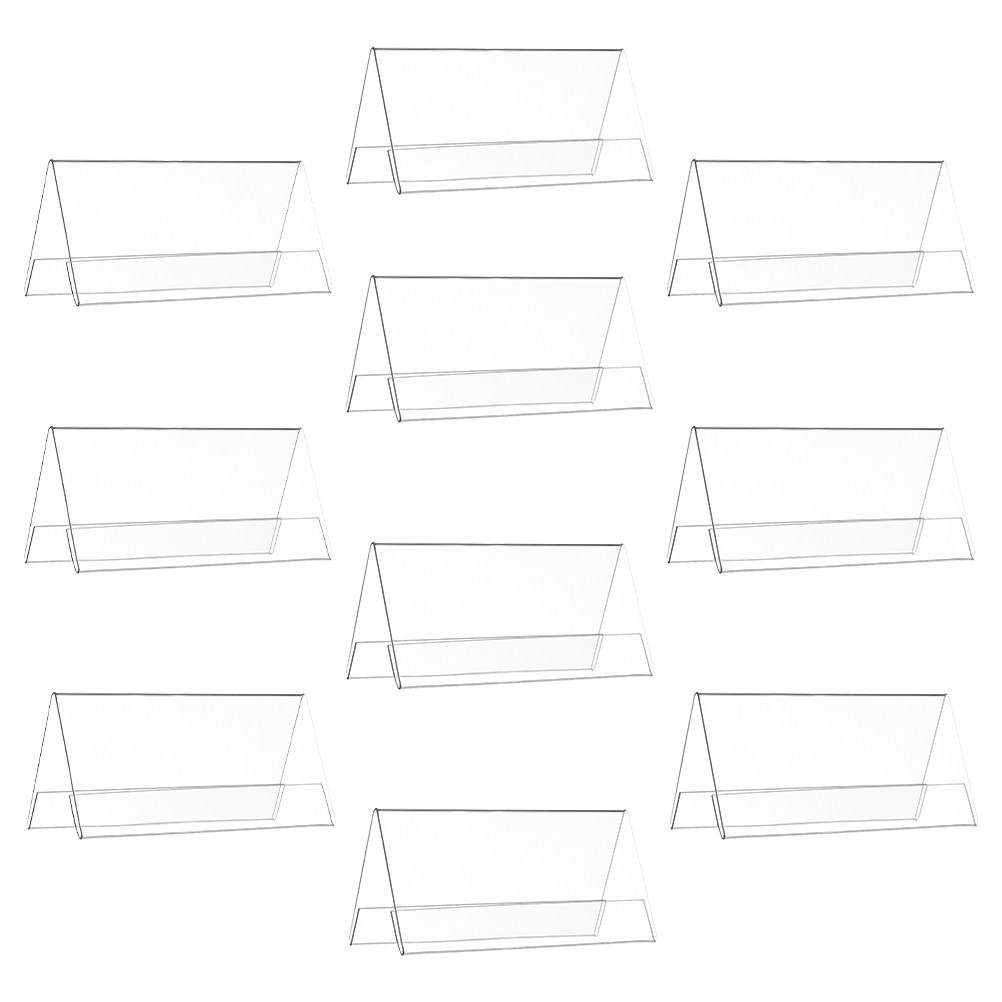10Pcs Clear Acrylic Conference - đánh giá và giá Desk Name Plate