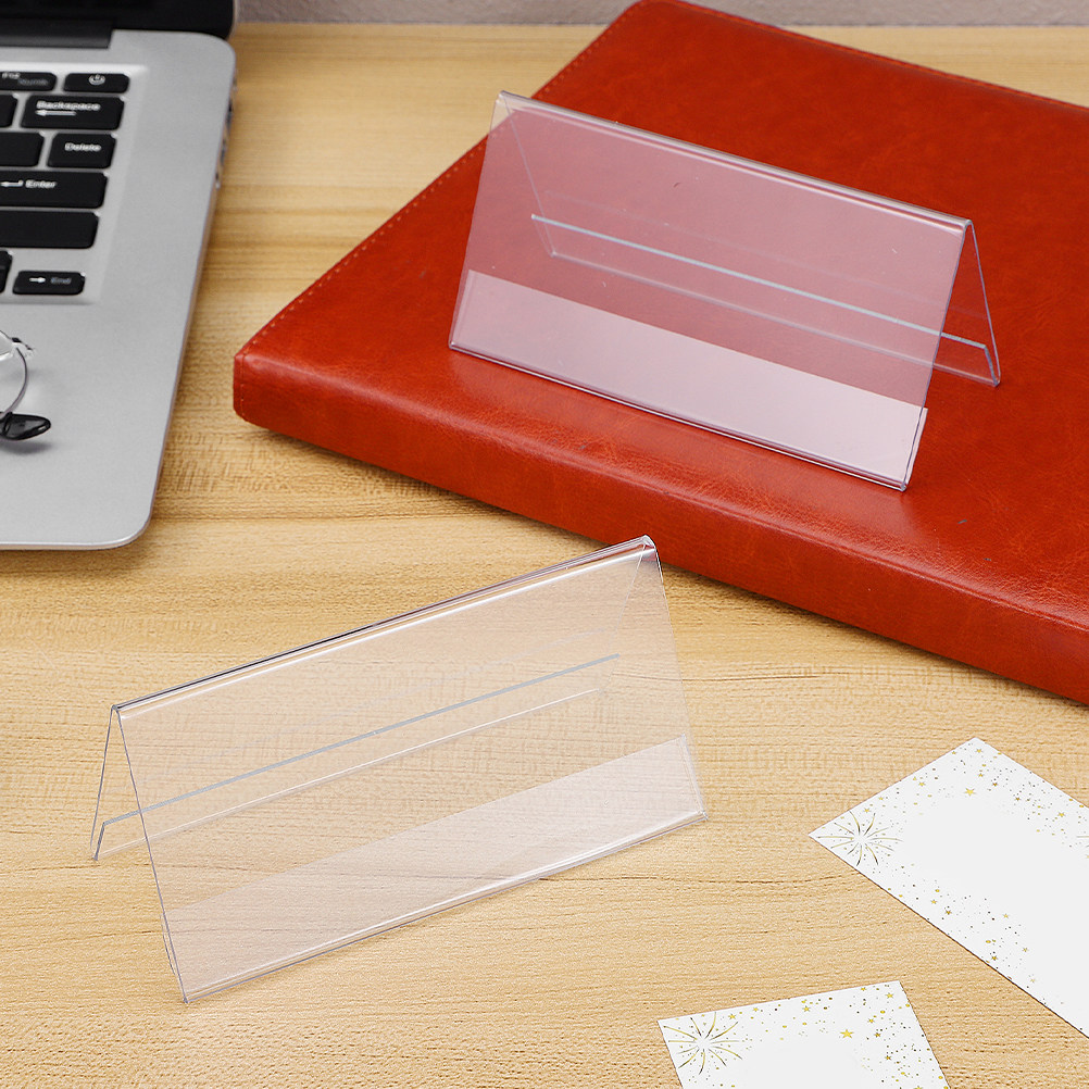 10Pcs Clear Acrylic Conference - đánh giá và giá Desk Name Plate