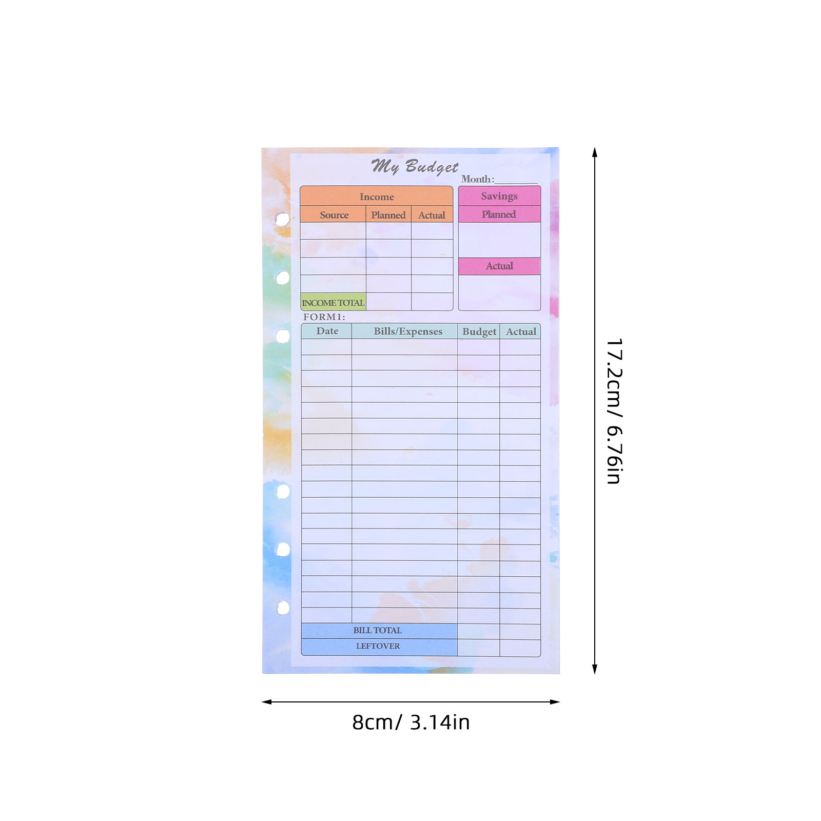 A6 14 Sheets Budget Planner Re - đánh giá và giá Planner Weekly Budget