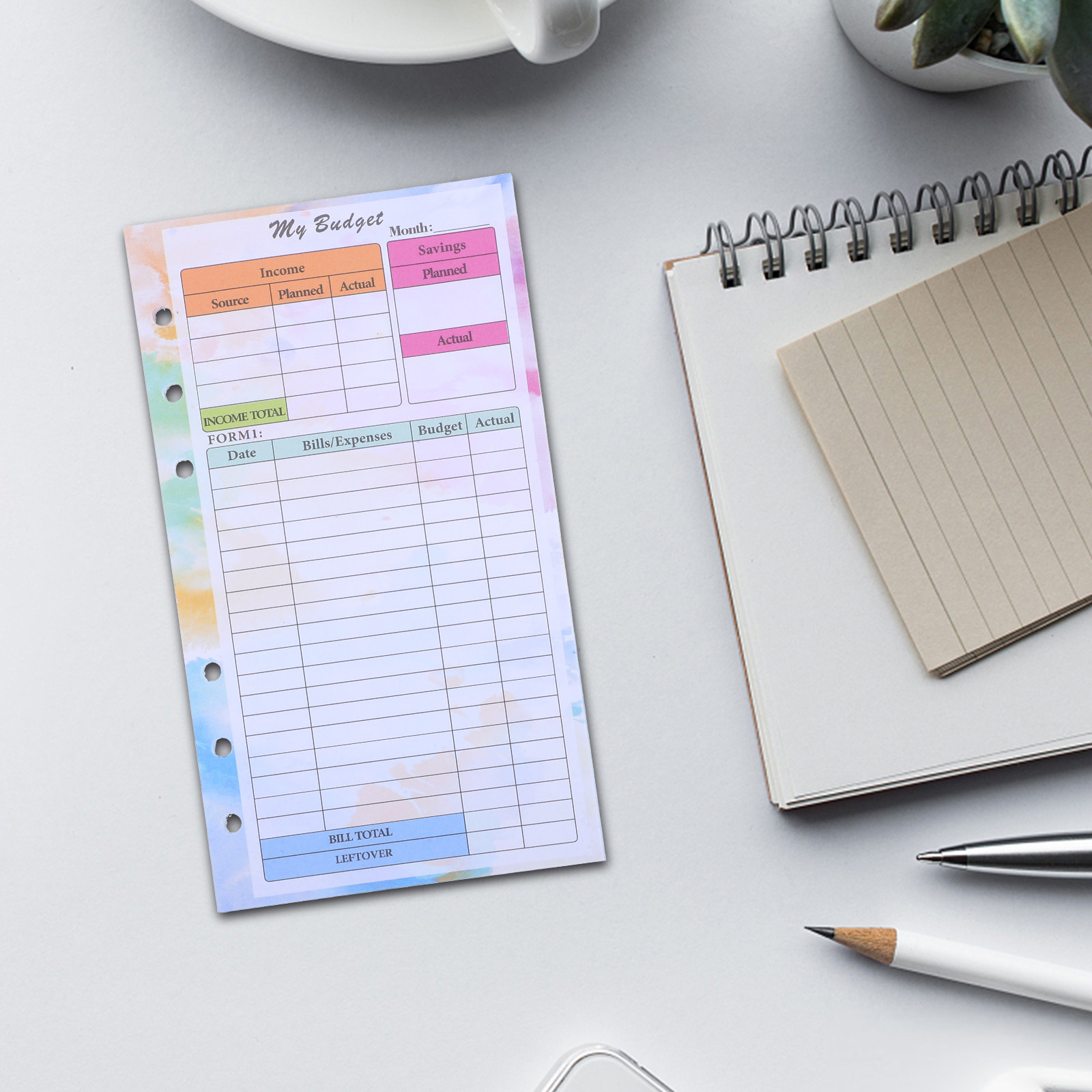 A6 14 Sheets Budget Planner Re - đánh giá và giá Planner Weekly Budget
