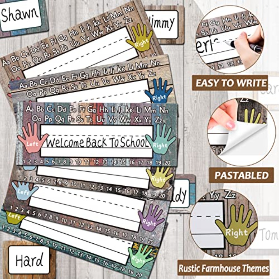 120pcs Farmhouse Flat Nameplat - đánh giá và giá Desk Name Plate