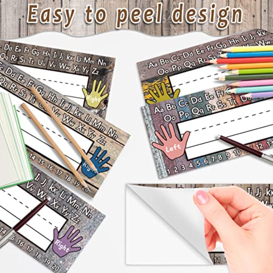 120pcs Farmhouse Flat Nameplat - đánh giá và giá Desk Name Plate