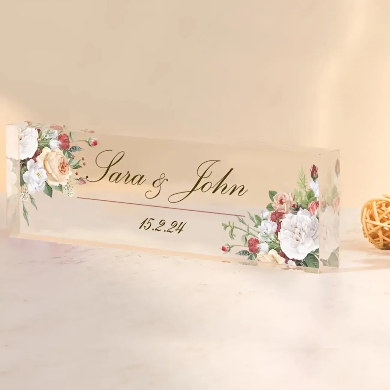 Custom 2D Flat Acrylic Desk Na - đánh giá và giá Desk Name Plate