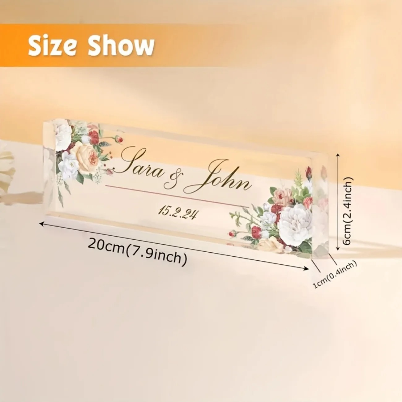 Custom 2D Flat Acrylic Desk Na - đánh giá và giá Desk Name Plate