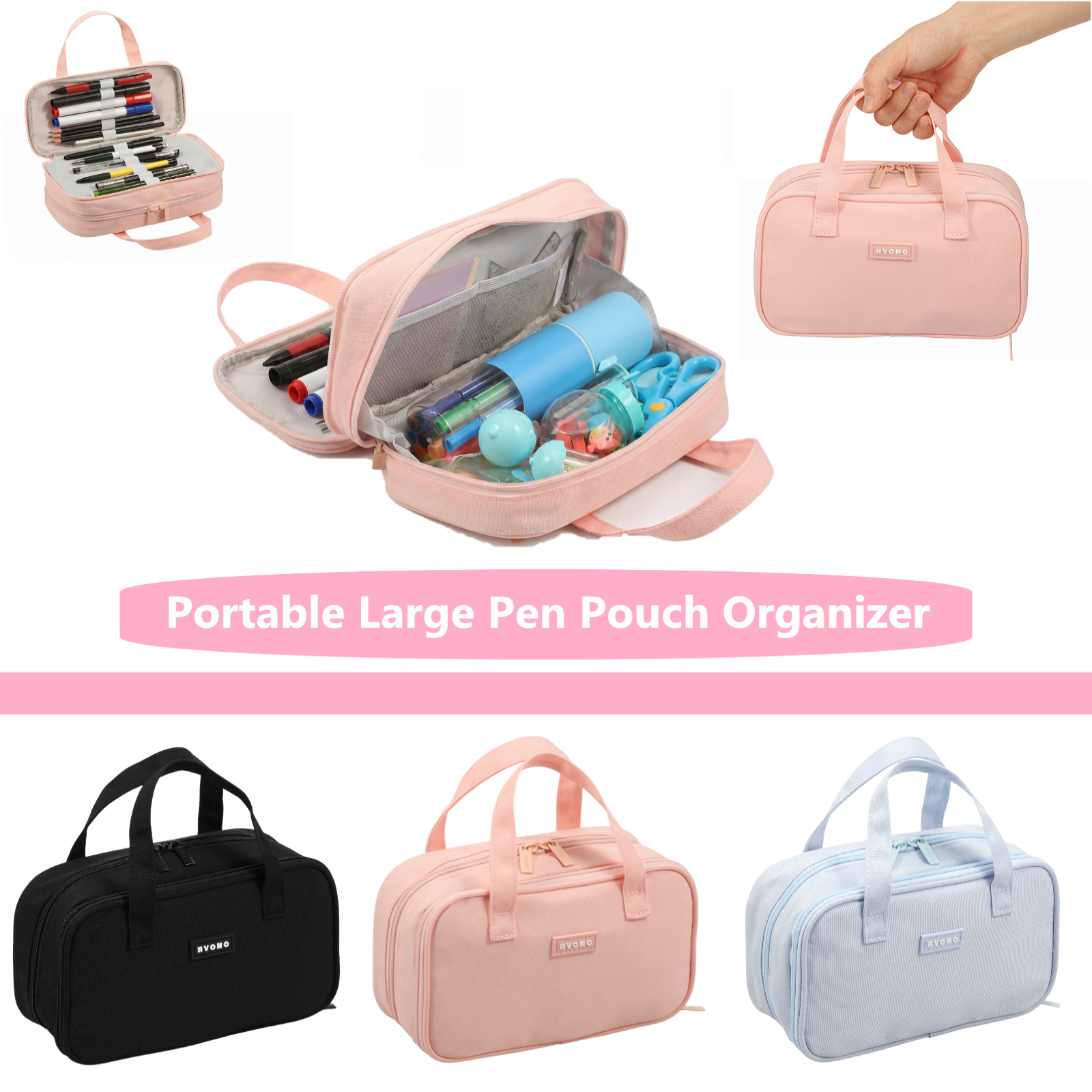 Large Capacity Pencil Case 5 C - đánh giá và giá Pen Pouch Roll