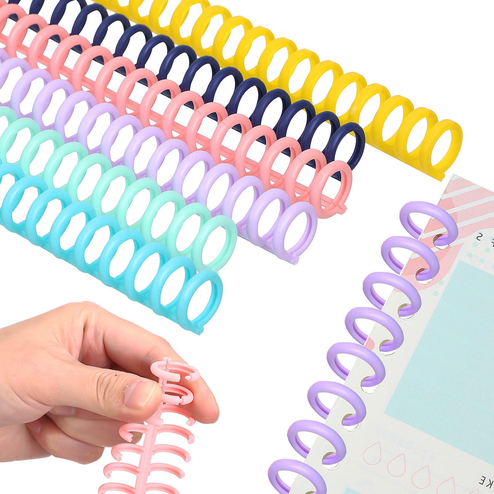 12Pcs Stylish Color Plastic Bi - đánh giá và giá Binding Comb Plastic